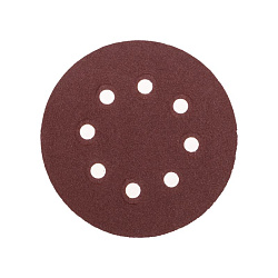 Диск абразивный на ворсовой основе, на липучке, перфорированный, P120, 125мм, 10 шт. KRANZ KR-91-1168