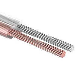 Кабель акустический 2х4,00мм², прозрачный SILICON, 100м REXANT 01-6309