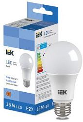 Лампа светодиодная Груша A60 15 Вт 1500lm 6500K E27 IEK (ЭФ) LL-I-A60-15-230-65-E27