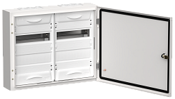 TITAN 5 Корпус металлический ЩРн-48 (2х24) 460х570х140мм IP54 белый (одна дверь) IEK TI5-50-N-2X024-54