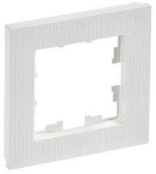 BRITE Рамка 1-местная РУ-1-Бр белый рифленый IEK BR-M12-51-K01