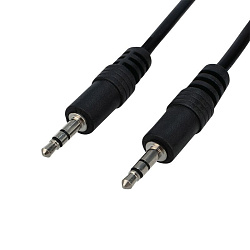 Шнур Стерео 3,5мм штекер - Стерео 3,5мм штекер, 1,2м, черный СМАРТКИП 17-4102-8