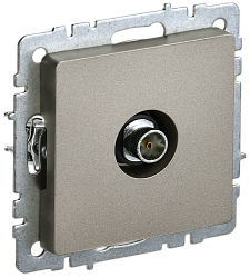 BRITE Розетка TV оконечная РТВ11-0-БрШ шампань IEK BR-A10-O-K37