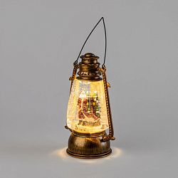 Декоративный LED-фонарь с эффектом снегопада и подсветкой Санта-Клаус USB, теплое белое свечение NEON-NIGHT 501-066