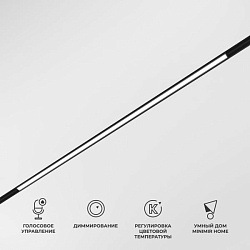 Slim Magnetic Умный трековый светильник 20W 2700-6500K Dim L02 (чёрный) 85077/01 Elektrostandard a063540
