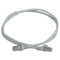 Шнур коммутационный (патч-корд) кат.5E FTP 1м серый GENERICA PC01-C5EF-1M-G