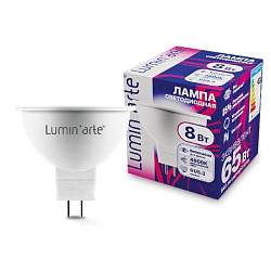 Светодиодная лампа Luminarte LSTD-MR16-8W4KGU5.3 8Вт 4000K GU5.3 LSTD-MR16-8W4KGU5.3