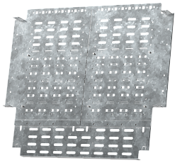 FORMAT Перегородка секционирования монтажной панели задняя горизонтальная 600х400мм в шкаф глубиной 800мм IEK FO-00-SWMP-060-040