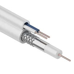 Кабель ККСВ-В+2х0,5 мм, 100 м, белый, REXANT 01-4001