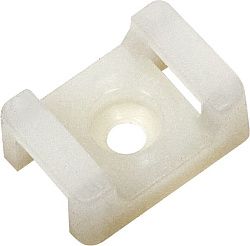 Площадка ПМ 22х16х5мм под винт белая (100шт) IEK UHP33-22-16-5-100-K01