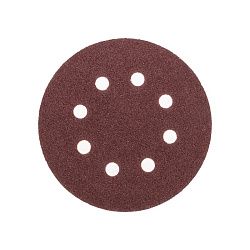 Диск абразивный на ворсовой основе, на липучке, перфорированный, P60, 125мм, 10 шт. KRANZ KR-91-1165