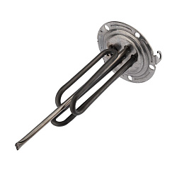 Нагревательный элемент для бойлера ТЭН 2500 Вт, фланец   Ø125 мм, место под анод М5, клеммы под разъем, L265мм, 220V,  REXANT 70-0344