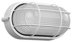 Светильник НПП1402 овал с решеткой 60Вт IP54 белый IEK LNPP0-1402-1-060-K01