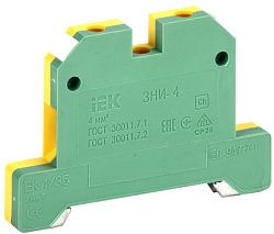 Зажим наборный ЗНИ-4PEN 4мм2 (JXB-земля) IEK YZN20-004-K52