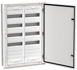 TITAN 5 Корпус металлический ЩРв-120 (2х60) 880х625х130мм IP31 белый (одна дверь) IEK TI5-50-V-2X060-31