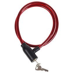 Тросовый замок 80 см красный ЧЕТЫРЕ СЕЗОНА 79-0184