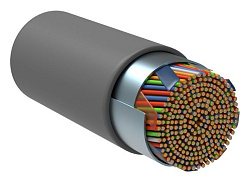 ITK Витая пара F/UTP кат.5E 25х2х24AWG solid LSZH нг(А)-HF серый (500м) LC1-C5E25-321