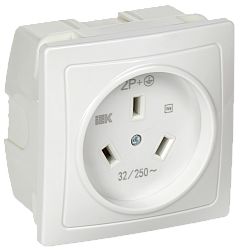 Розетка разборная для плиты с з/к с/у 32А белая Рпл11-К IEK ERP11-032-K01