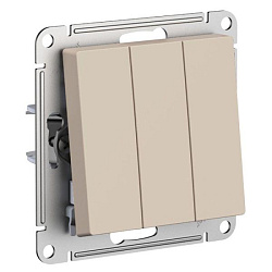 Выключатель 3-кл. AtlasDesign (сх.1+1+1) 10AX механизм песочн. SE ATN001231 1712762