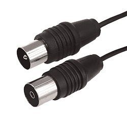 ВЧ-кабель, ТВ-гнездо - ТВ-штекер, 10м, черный REXANT 17-5016