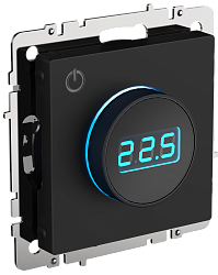 BRITE Термостат электронный с индикацией ТС10-1-БрЧ черный IEK BR-RT11-K02