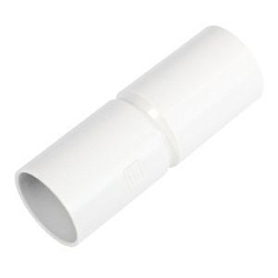 Патрубок-муфта белая d40 мм (20шт/220шт уп/кор) Промрукав PR.01740б