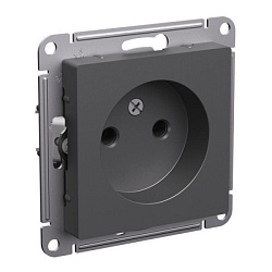 Розетка AtlasDesign 16А без заземл. без шторок механизм базальт SE ATN001441 1741204