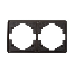 Рамка ROUND 2-постовая оникс KRANZ KR-78-0752-3