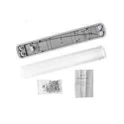 Светильник промышленный  ДСП 12-2х10-001 прозрачный для LED-ламп Т8 G13 _2x600  IP65 ДСП-12-2х10-001П