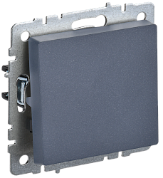 BRITE Выключатель 1-клавишный самовозвратный 10А ВС10-1-4-БрМ маренго IEK BR-V14-0-10-K35