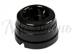 Розетка ретро фарфоровая,двухполюсная,с заземляющим контактом  (в комплекте с подъемной рамкой D7 GE70301-05