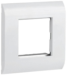 ITK Лицевая рамка для модуля Mosaic 80х80мм металлический суппорт белая CS5-12M-M