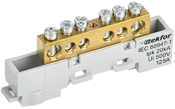 TEKFOR Шина L "фаза" неизолированная на универсальном держателе 6х9-6-Ср IEK TF-NN10-06-DL-K03