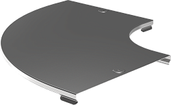 Крышка поворота плавного 90град (тип Г01) ESCA 200мм IEK CPG01D-0-90-200-08