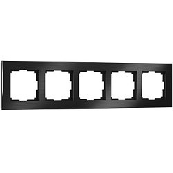 Рамка на 5 постов Aluminium (черный алюминий) Werkel W0051708