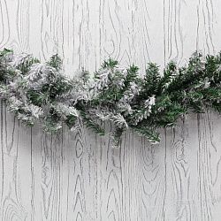 Заснеженный еловый шлейф NEON-NIGHT 2.7 м, Ø 26 см, ПВХ 307-122