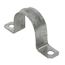 Скоба метал. двухлапковая d31-32 мм (10 шт) EKF PROxima sm-2-31-32-r