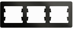 Рамка 3-м Glossa горизонт. антрацит SE GSL000703 400479