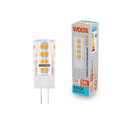Светодиодная лампа WOLTA WSTD-JC-220V5W6KG4-C 5Вт 6500K G4 WSTD-JC-220V5W6KG4-C