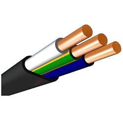Кабель ВВГ-Пнг(А)-LS 3х4 ок (N) 0.66кВ (м) Энергокабель ЭК000037110 462556