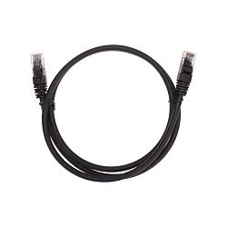 Патч-корд U/UTP, CAT 6, RJ45-RJ45, 26AWG, LSZH, черный, 1м REXANT 02-0292-1