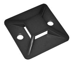 Площадка самоклеящаяся 40х40 черная под хомуты (100шт) IEK UHP31-40-100