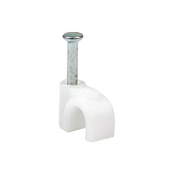 Скоба крепежная круглая (5мм.) (50шт.) EKF plcn-sr-5