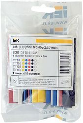Набор ТТУ нг-LS 2/1-4/2-6/3-8/4 З/С/К/Ч/Б (20х8см/упак) IEK UDRS-D2-D8-10-3