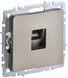 BRITE Розетка компьютерная RJ45 кат.5E РК10-БрШ шампань IEK BR-K10-1-K37
