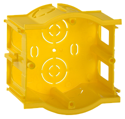 Коробка установочная СЗ сборная для твердых стен D=68х45мм (проходная) GENERICA UKT10-068-045-000-K0-N-UO