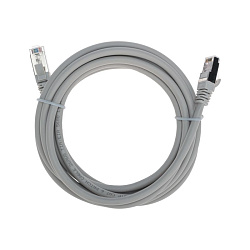 Патч-корд F/UTP, CAT 6, RJ45-RJ45, 26AWG, LSZH, серый, 3м REXANT 02-0210-3