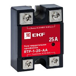 Реле твердотельное однофазное RTP-25-AA EKF rtp-1-25-aa