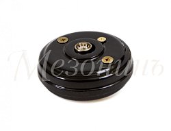 Розетка ретро TV (SAT) оконечная (без подъемной рамки, D70x25), цвет - черный, коллекция "Новая Голл GE70321-05k