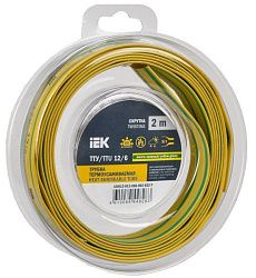 Трубка термоусадочная ТТУ нг-LS 12/6 желтая (2м/упак) IEK UDR12-012-006-002-K05-T